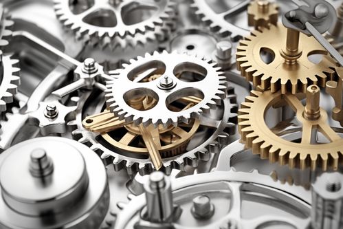 制造業工廠工業機械齒輪零件攝影圖片 攝影圖