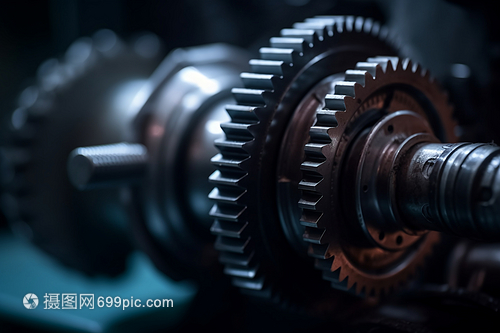 工廠轉動齒輪